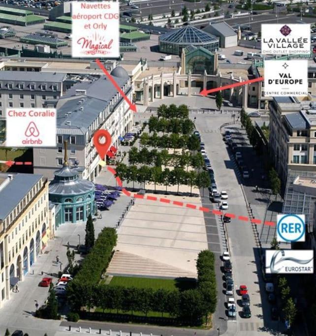 Disneyland Paris 70M² Face Parc, Place Ariane 塞里斯 外观 照片