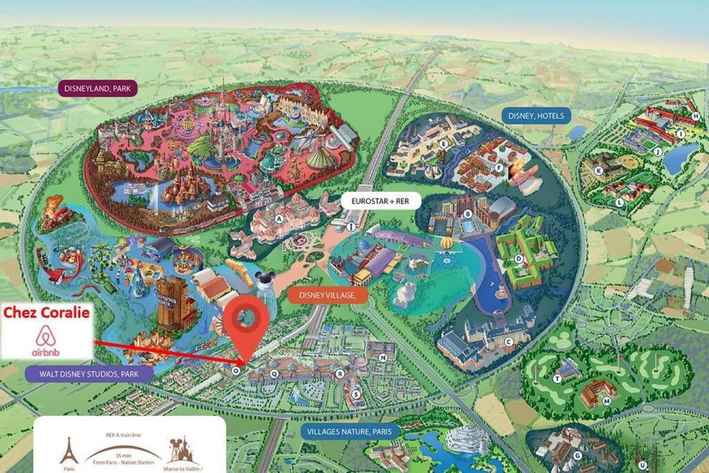 Disneyland Paris 70M² Face Parc, Place Ariane 塞里斯 外观 照片